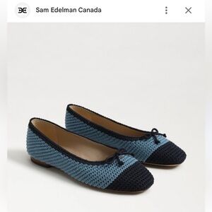 Sam Edelman Two-Tone Knit Ballet Flats